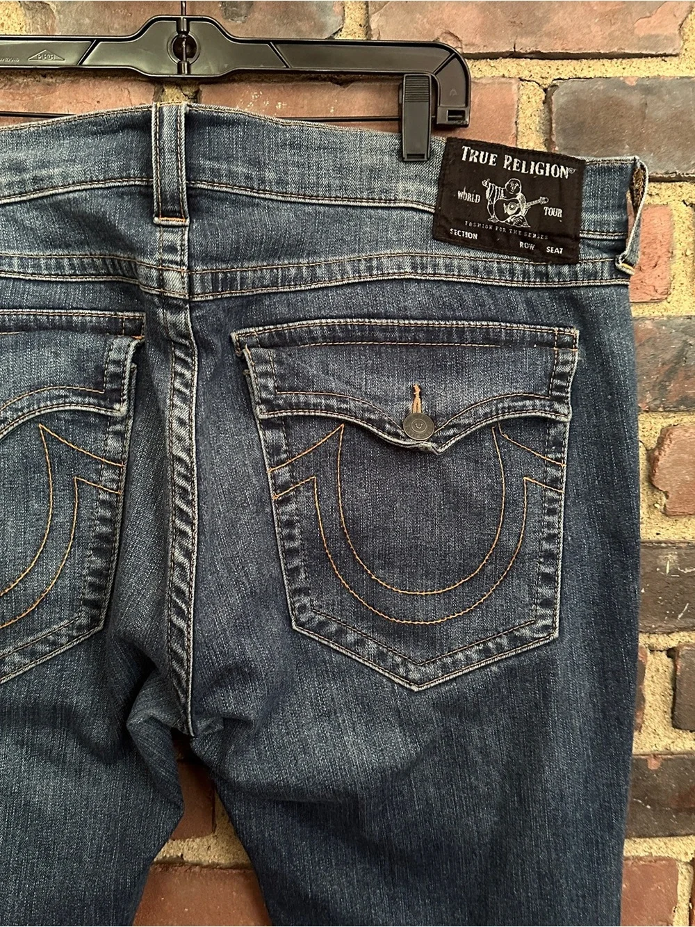 True Religion Ricky Straight Denim Jeans Men's Sz 42 X 33